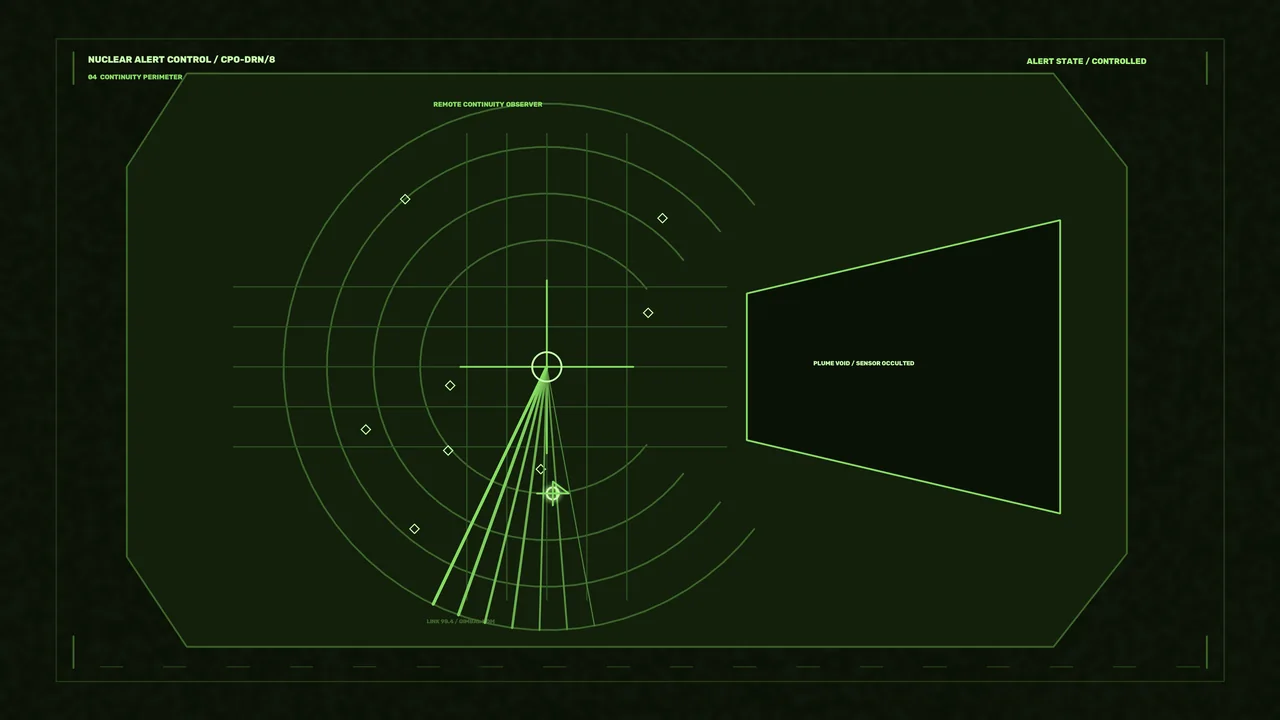 Green Sci-Fi Radar HUD Interface and Telemetry Dashboard Wallpaper