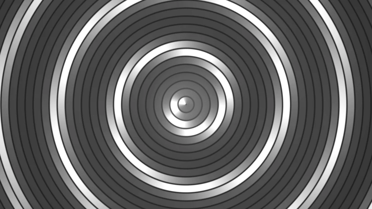 Grayscale Concentric Rings 4K Wallpaper