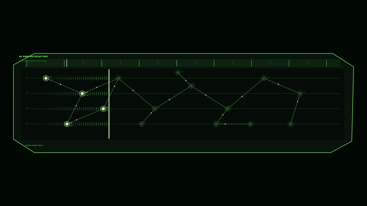 Green Sensor Telemetry HUD Dashboard 4K Wallpaper