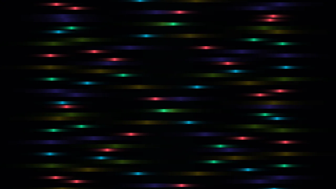 Multicolor Glitch Bars on Black 4K Wallpaper