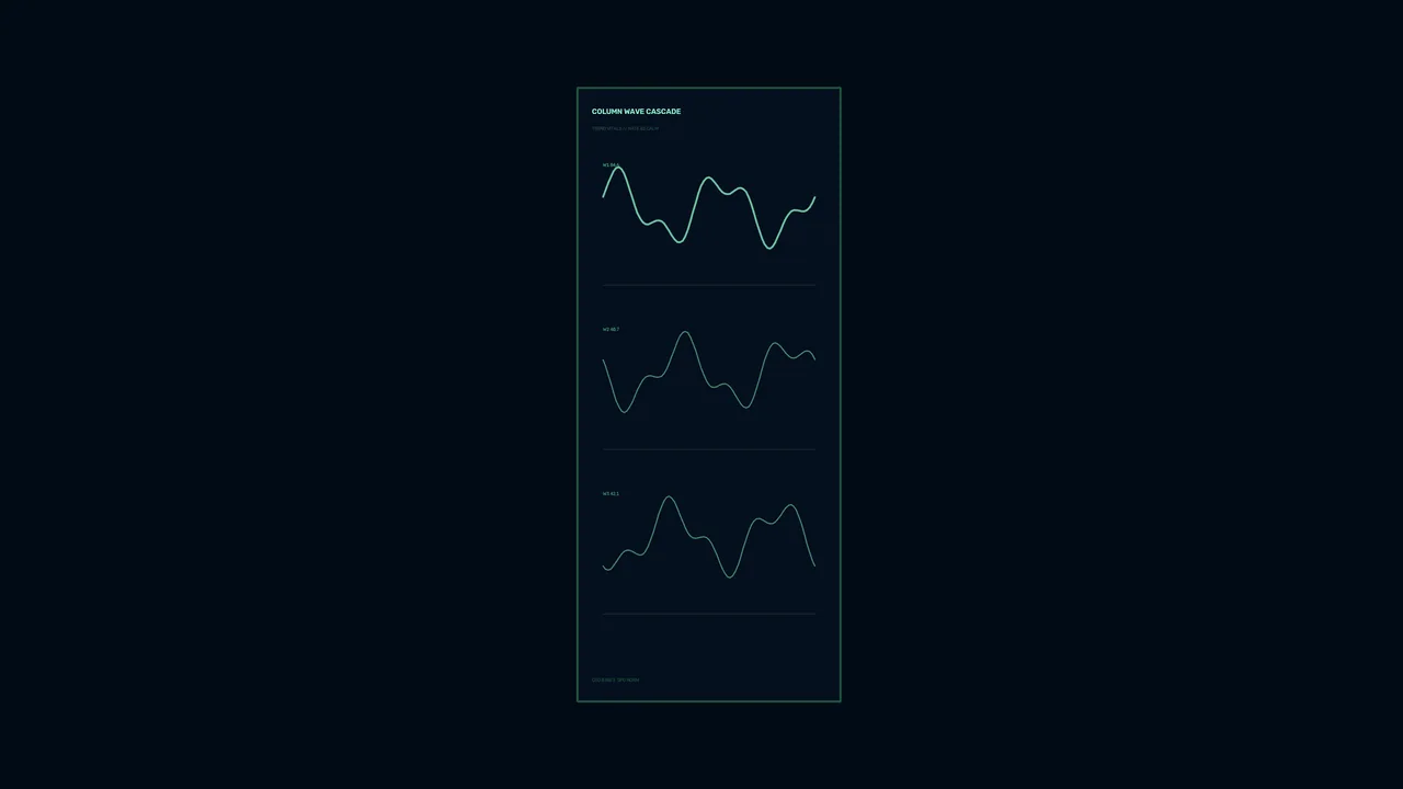 Vertical Waveform Telemetry HUD 4K Wallpaper