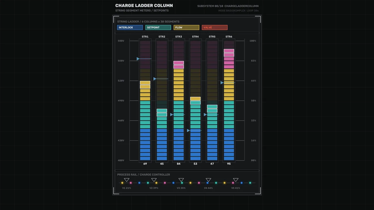 Charge Ladder Power Status HUD Dashboard 4K Sci-Fi Wallpaper