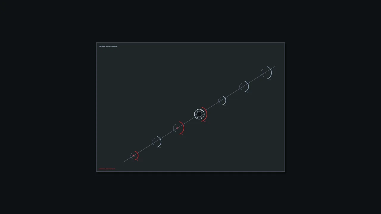 Data Anomaly Scanner HUD with Circular Telemetry Nodes – Free 4K Sci-Fi||||{
