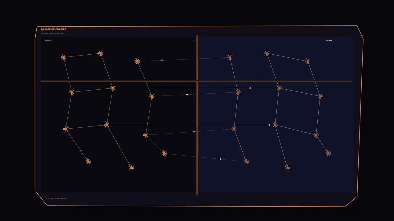 Orange Node-Link Telemetry HUD Dashboard 4K Wallpaper