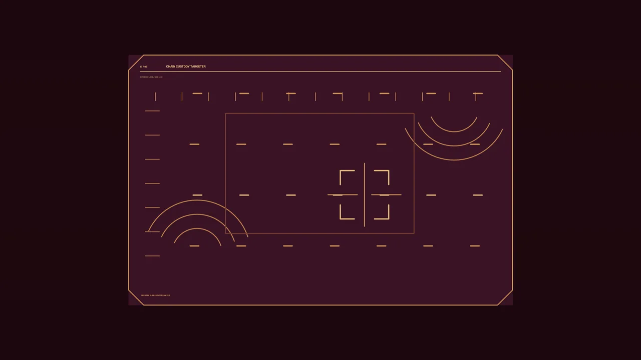 Amber Targeting HUD with Radar Arcs 4K Sci-Fi Wallpaper