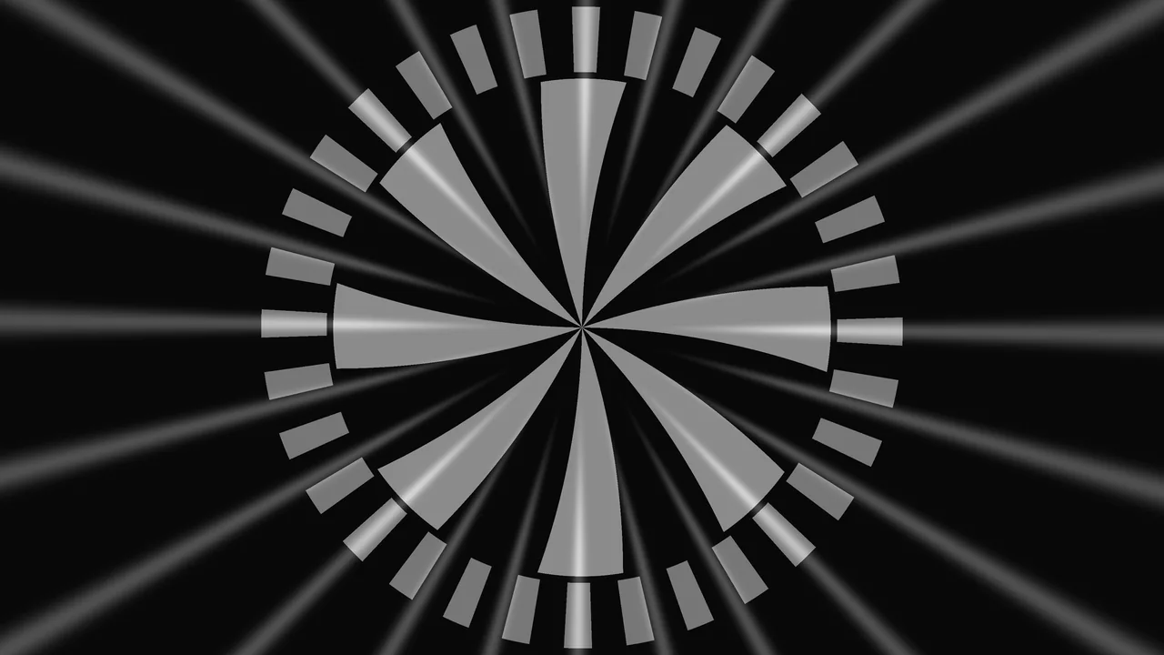 Monochrome Radial Scanner HUD 4K Wallpaper