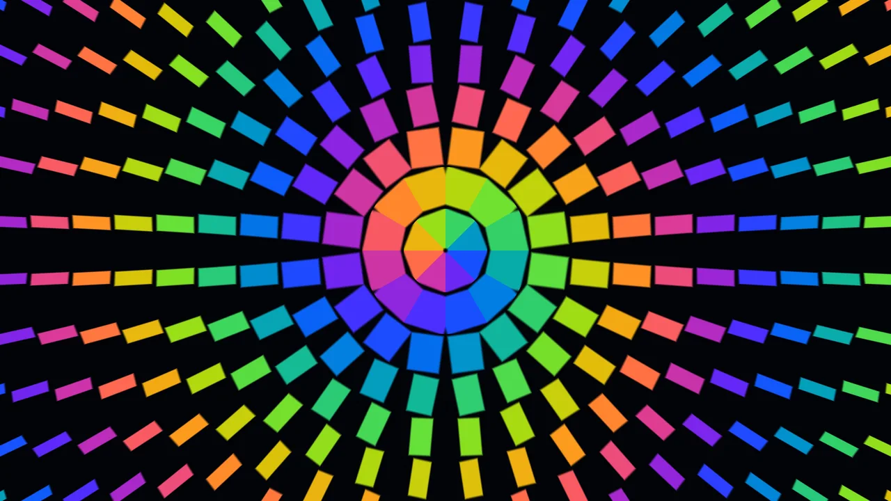 Vibrant Radial Geometric Burst 4K Wallpaper