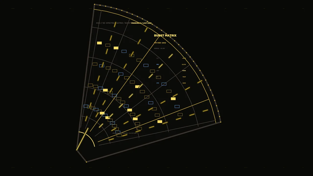 Sci-Fi Signal Analysis Radar HUD Wallpaper