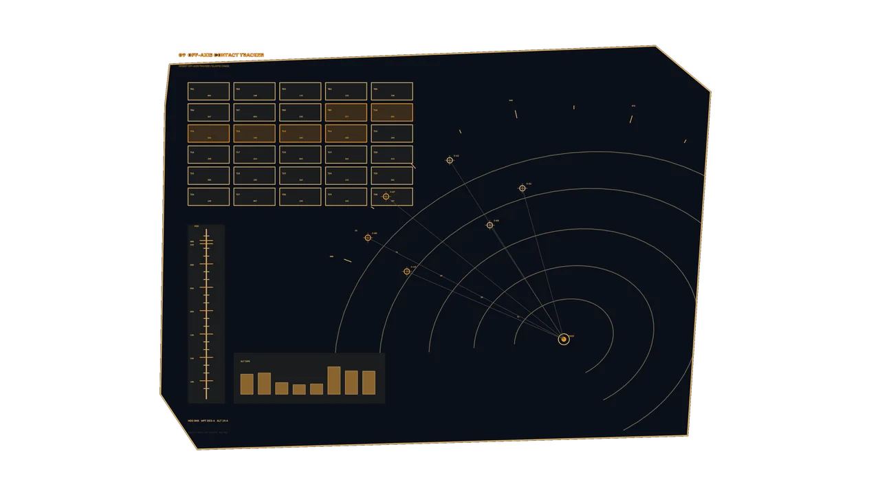 4K Sci-Fi Radar Scanner HUD Dashboard Wallpaper