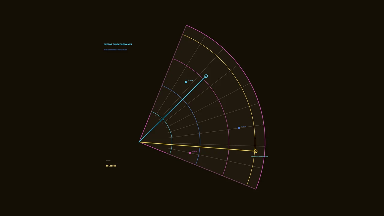 Sector Threat Resolver Radial Telemetry HUD 4K Sci-Fi Wallpaper