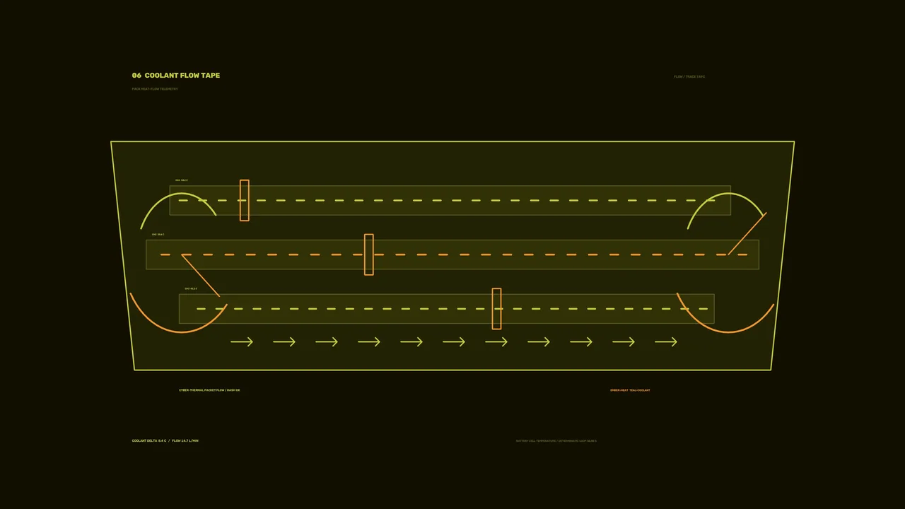 Coolant Flow Telemetry HUD Dashboard Wallpaper