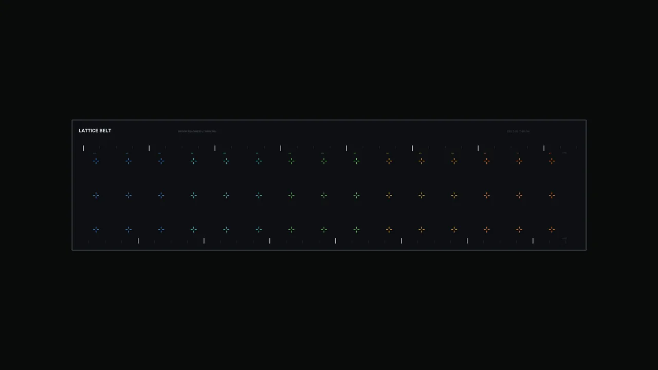 Lattice Grid Telemetry HUD 4K Sci-Fi Wallpaper
