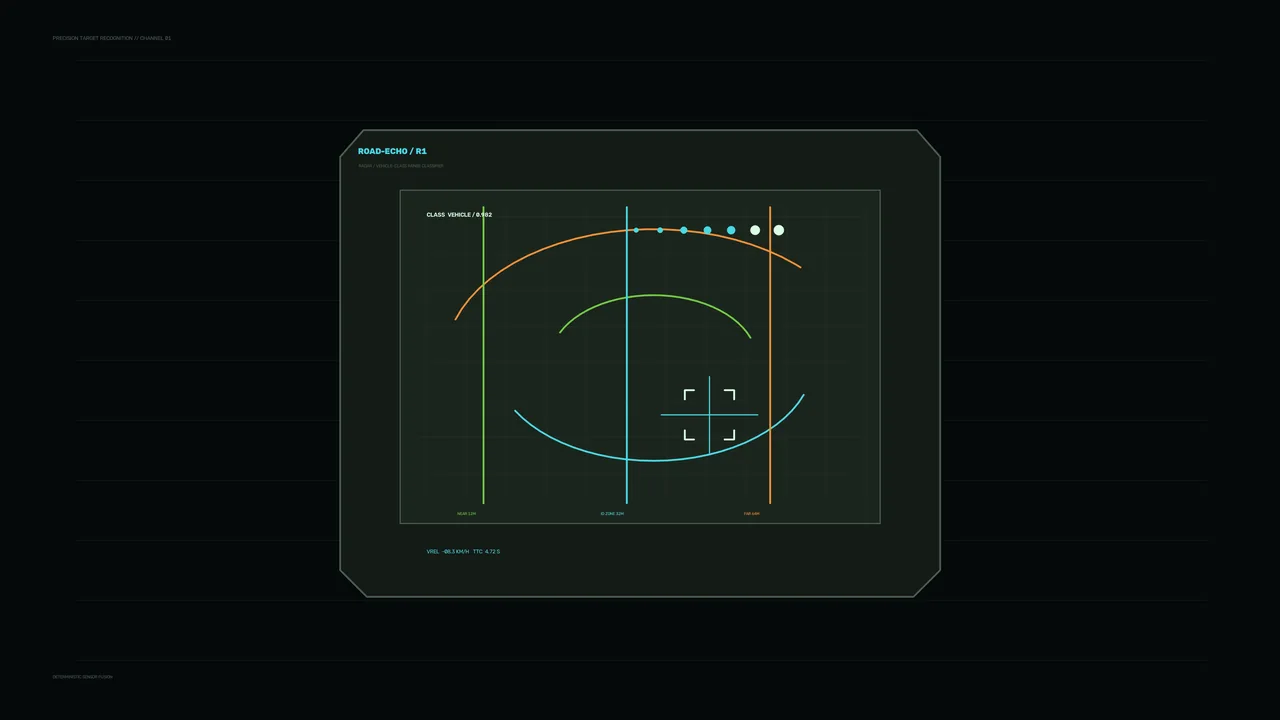 Sci-Fi Target Recognition HUD with Radar-Style Telemetry