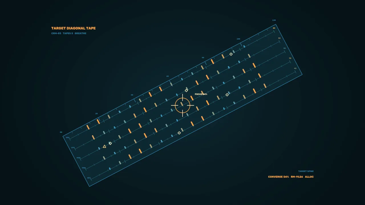 Futuristic Diagonal Telemetry HUD Dashboard 4K Wallpaper
