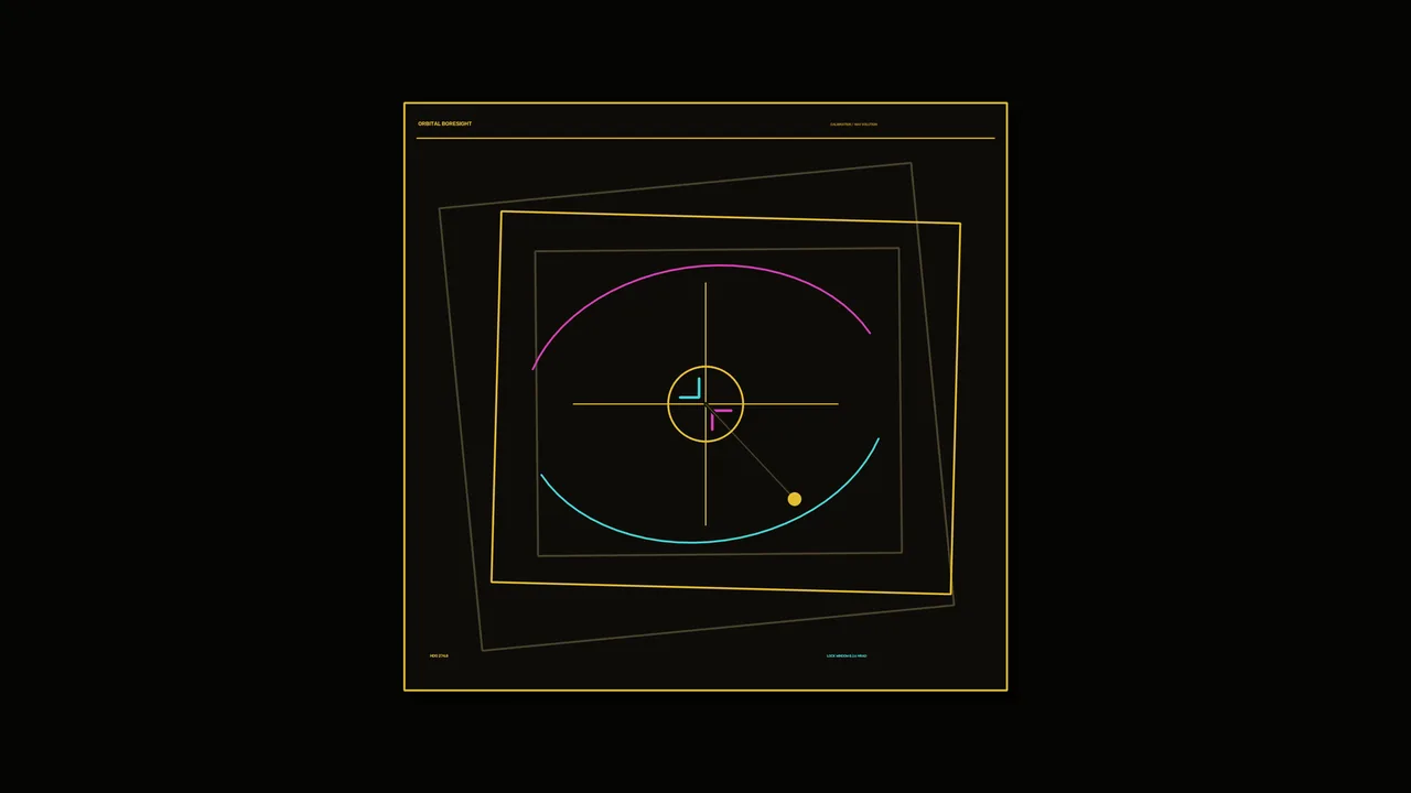 Sci-Fi Targeting Control Panel HUD with Crosshair and Scan Arcs, 4K Wallpaper