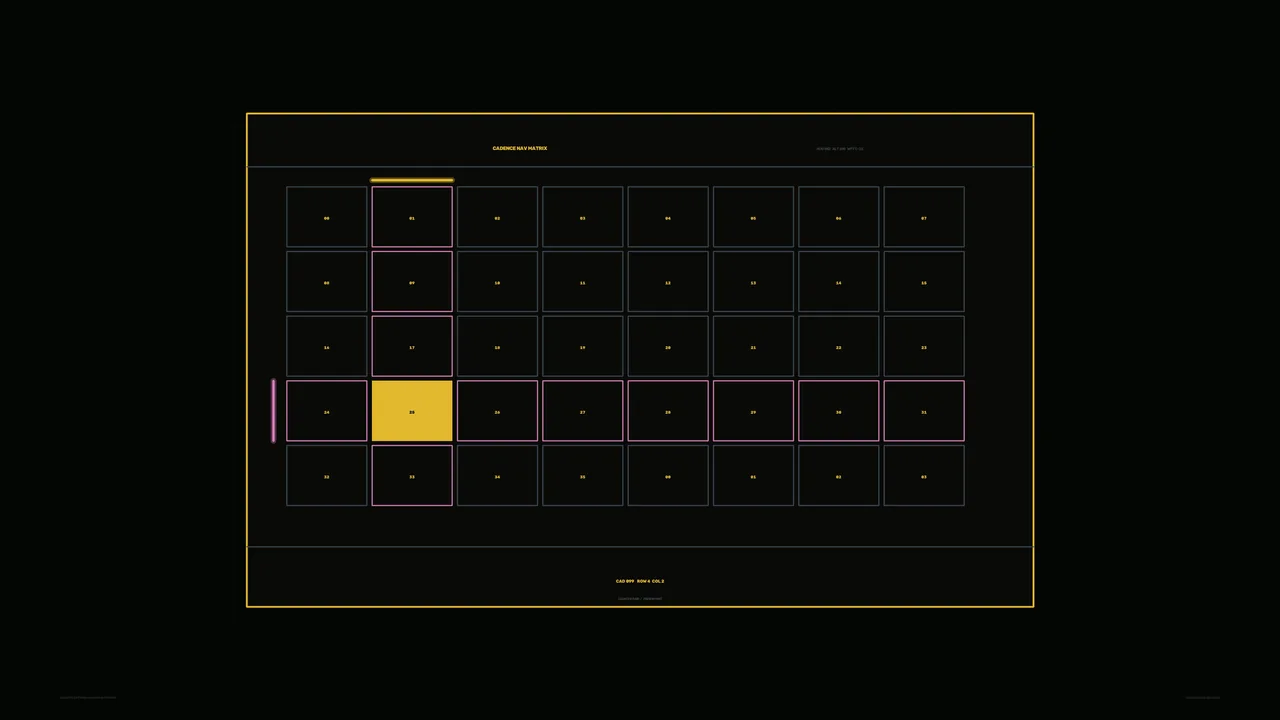 Acoustic Pattern Analysis Grid HUD 4K Sci-Fi Wallpaper