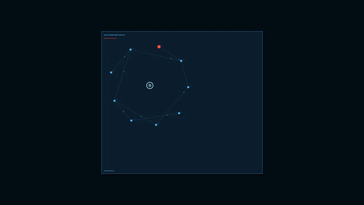 Battery Charge Status Cell-Balance HUD 4K Wallpaper