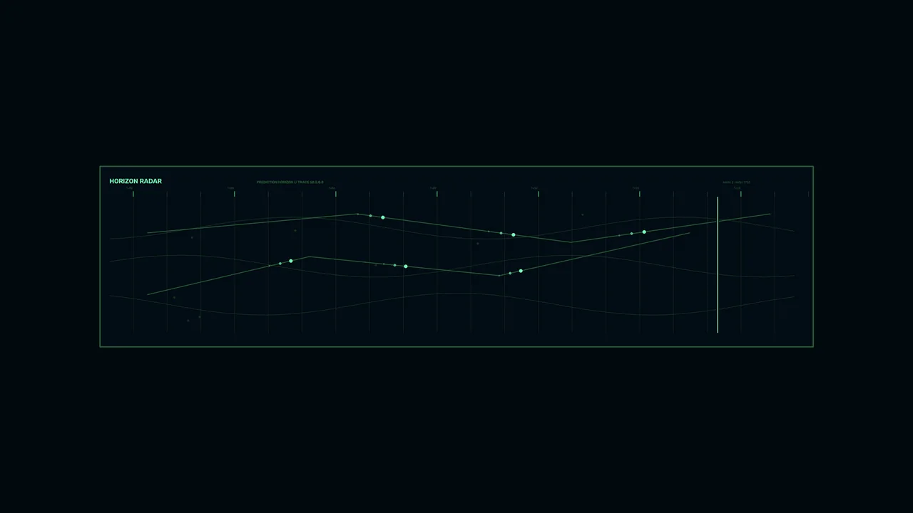 Horizon Radar Telemetry HUD 4K Wallpaper