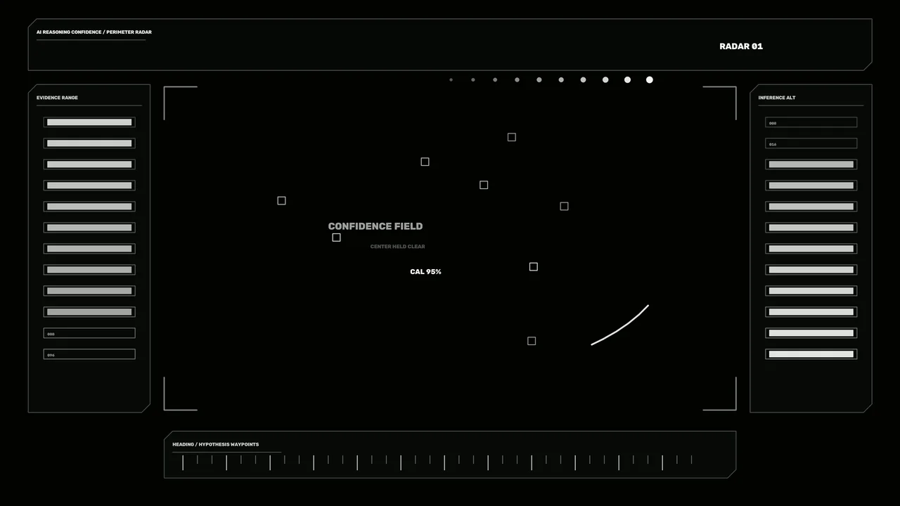 Sci-Fi Confidence Field Radar HUD 4K Wallpaper