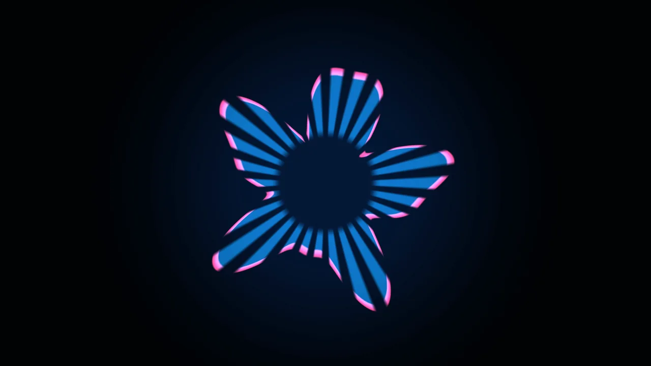 Neon Radial HUD Gauge 4K Screen Graphic