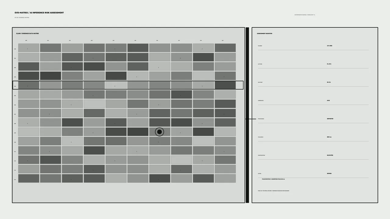 Monochrome Sci-Fi Assessment Matrix HUD 4K Wallpaper