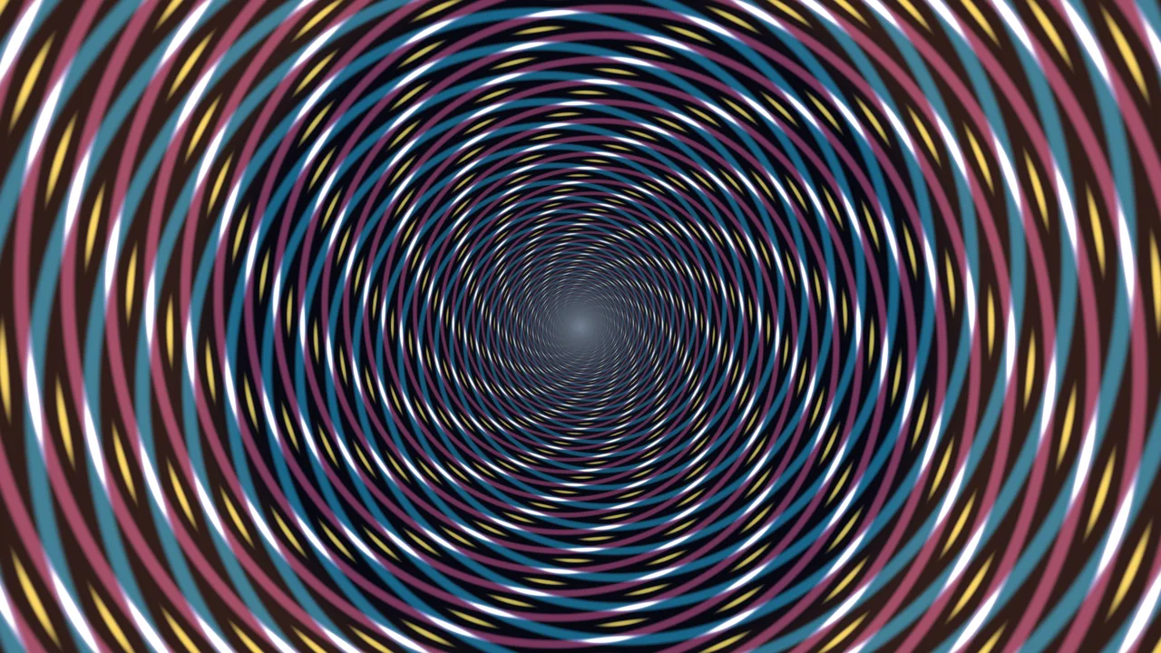 Abstract Concentric Tunnel in Teal and Magenta — 4K Wallpaper