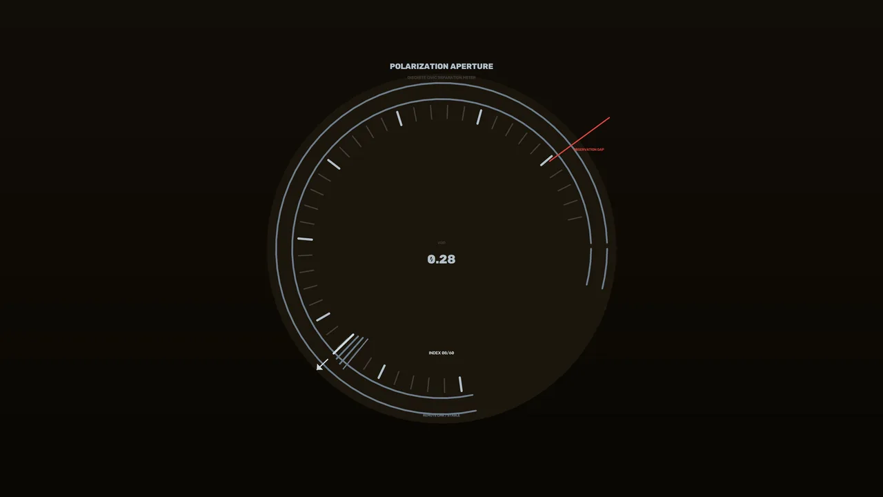 Polarization Aperture Circular Gauge HUD 4K Wallpaper