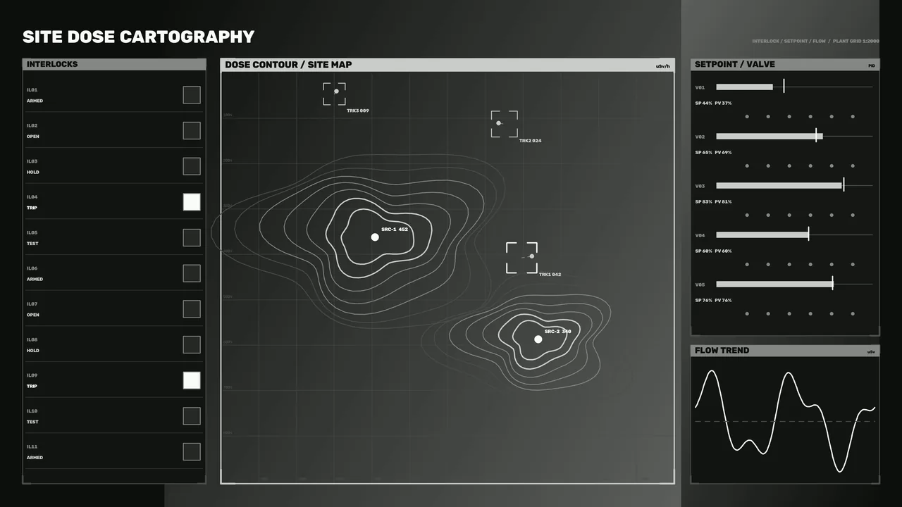 4K Site Dose Cartography HUD Wallpaper