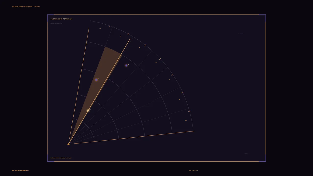 Amber Sector Radar HUD Interface 4K Sci-Fi Wallpaper