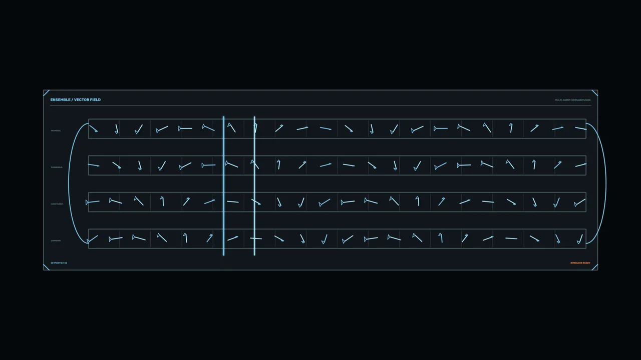Sci-Fi Vector Field Telemetry HUD Dashboard 4K Wallpaper