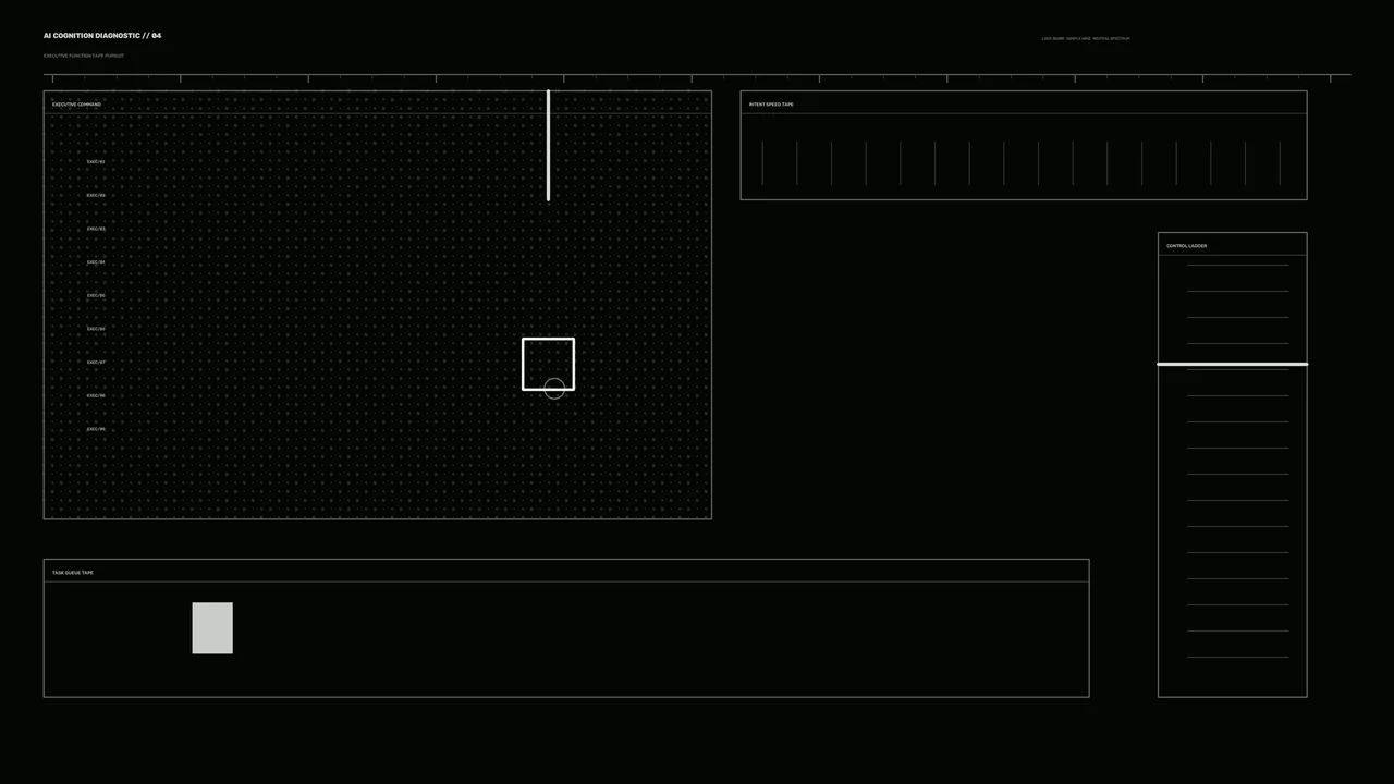 4K Monochrome Diagnostic HUD Wallpaper with Grid Scanner and Control Panels