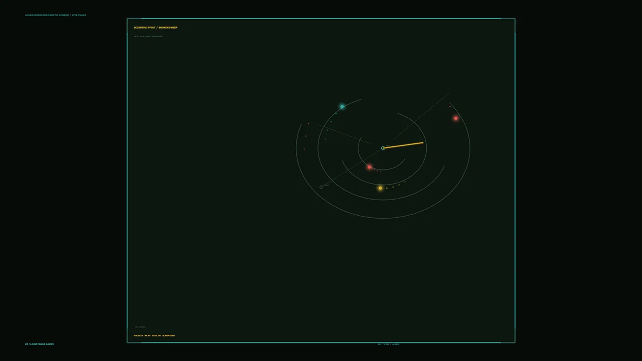 Circular Radar Diagnostic HUD 4K Wallpaper