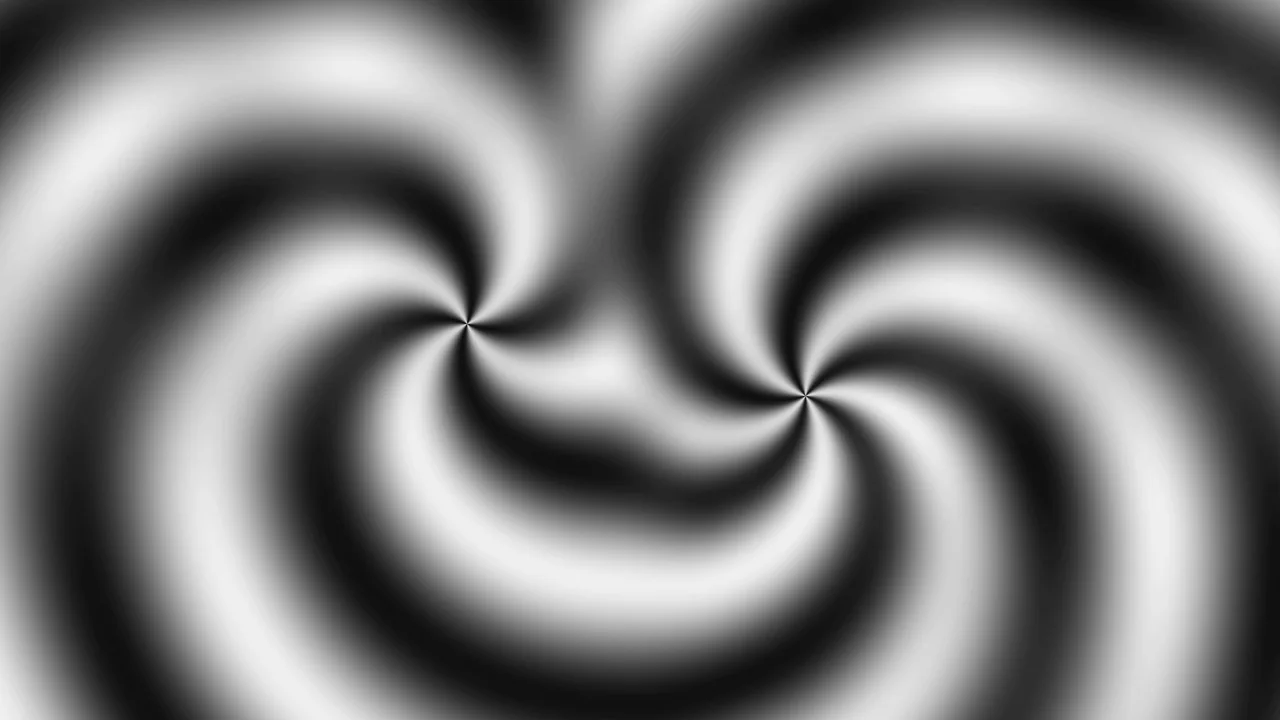 Monochrome Abstract Spiral Screen Graphic Wallpaper