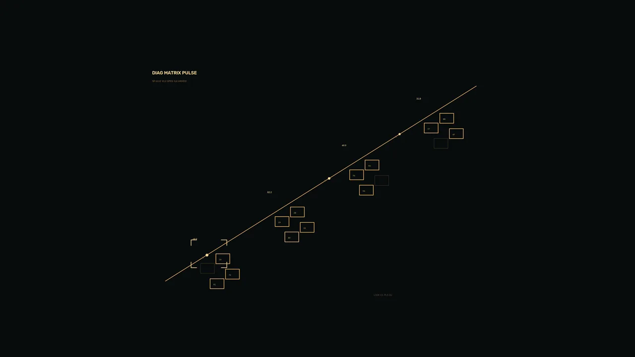 Minimal Amber Data Trend HUD 4K Sci-Fi Wallpaper