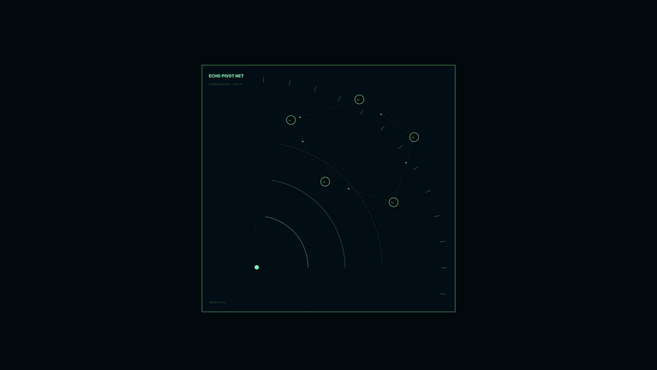 Green Network Telemetry HUD 4K Sci-Fi Wallpaper