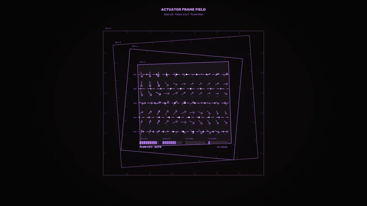 Actuator Flow Control HUD 4K Wallpaper