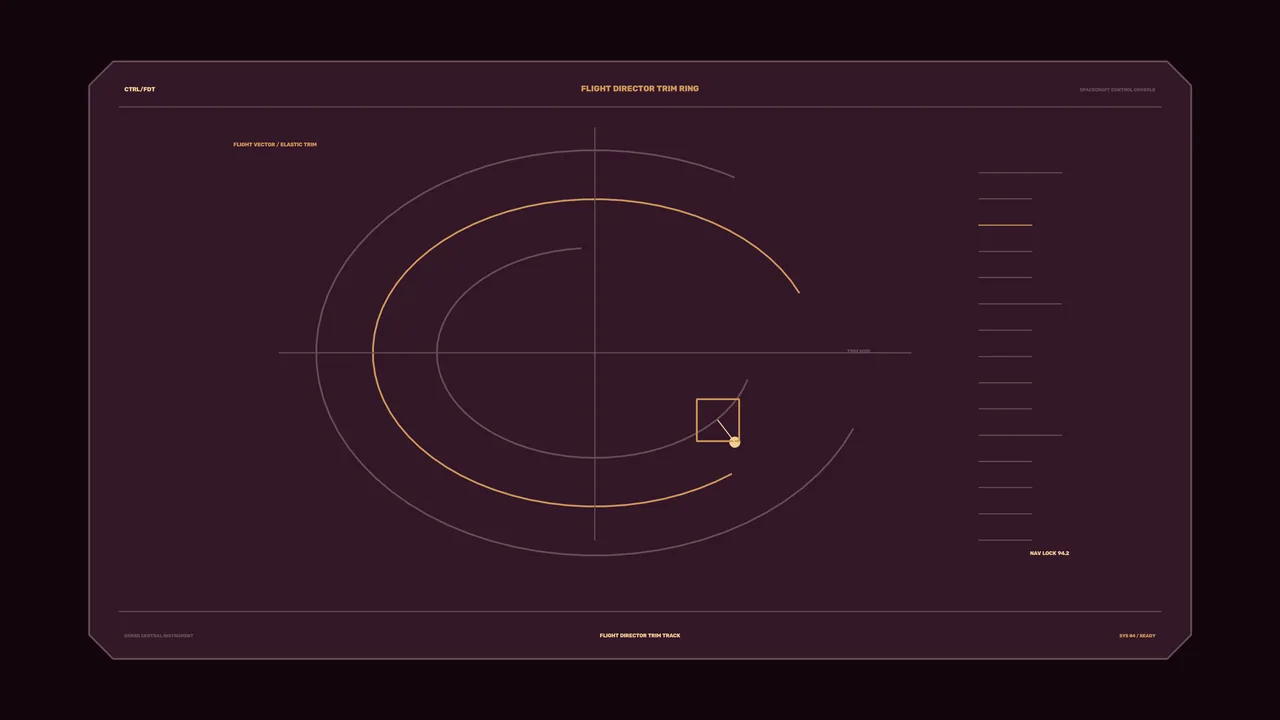 Spacecraft Flight Director Trim Ring HUD 4K Wallpaper