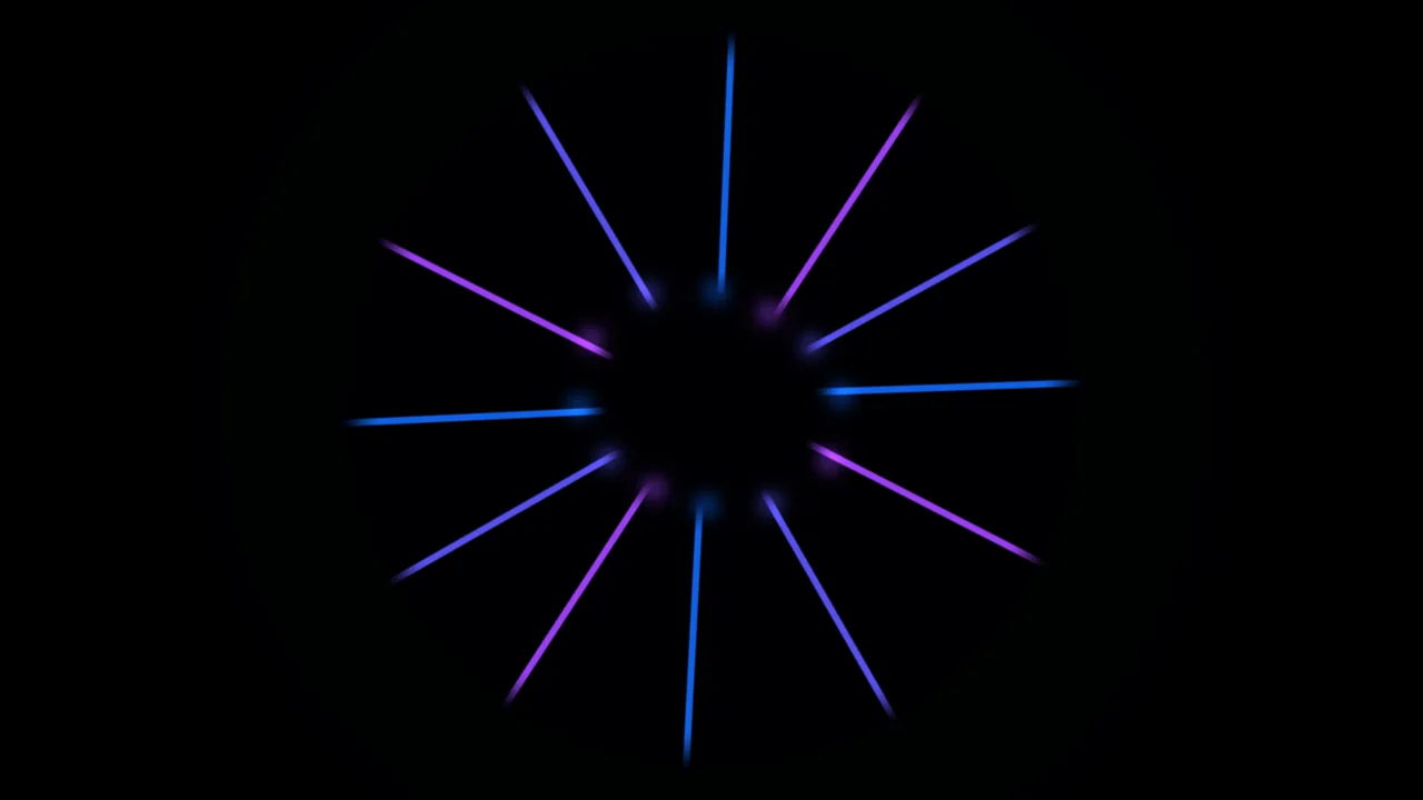 Radial Neon HUD Telemetry Interface 4K Wallpaper