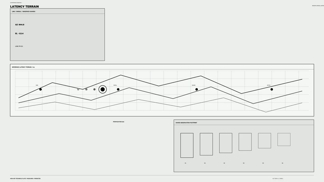 Monochrome Sci-Fi HUD Latency Telemetry Dashboard 4K Wallpaper