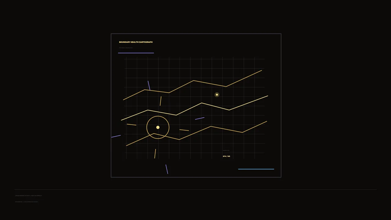 Boundary Health Cartograph Sci-Fi HUD 4K Wallpaper