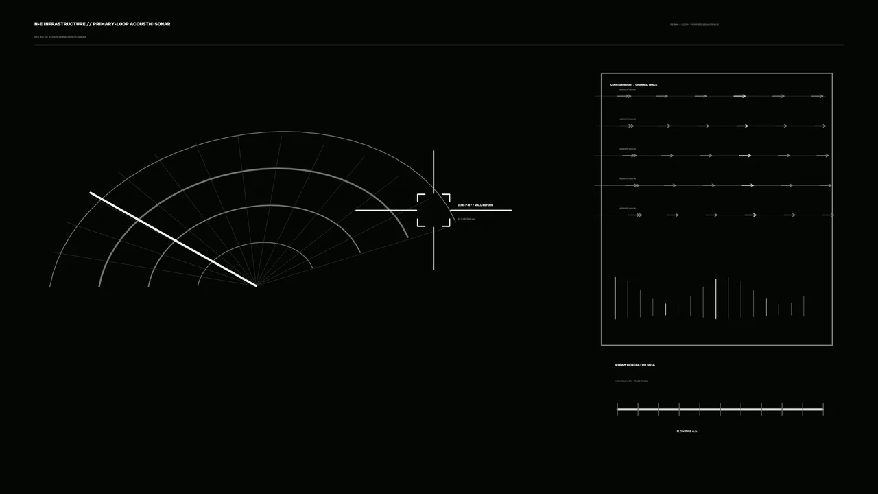 Nuclear Infrastructure Acoustic Sonar HUD 4K Wallpaper