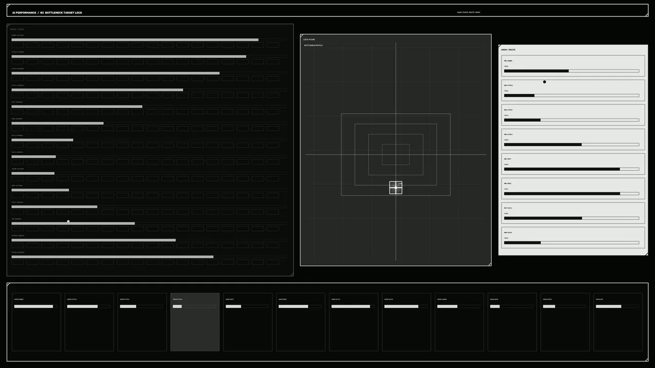 Monochrome Sci-Fi Telemetry and Targeting HUD