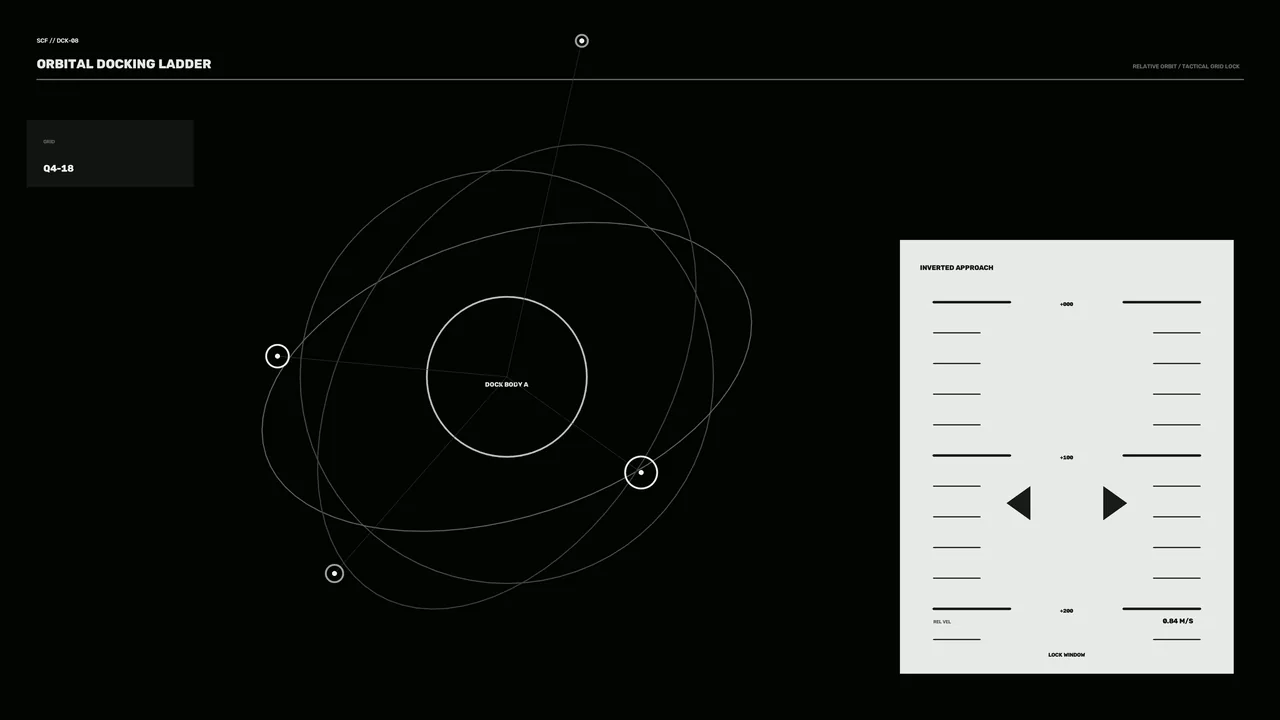 Orbital Docking HUD 4K Sci-Fi Wallpaper