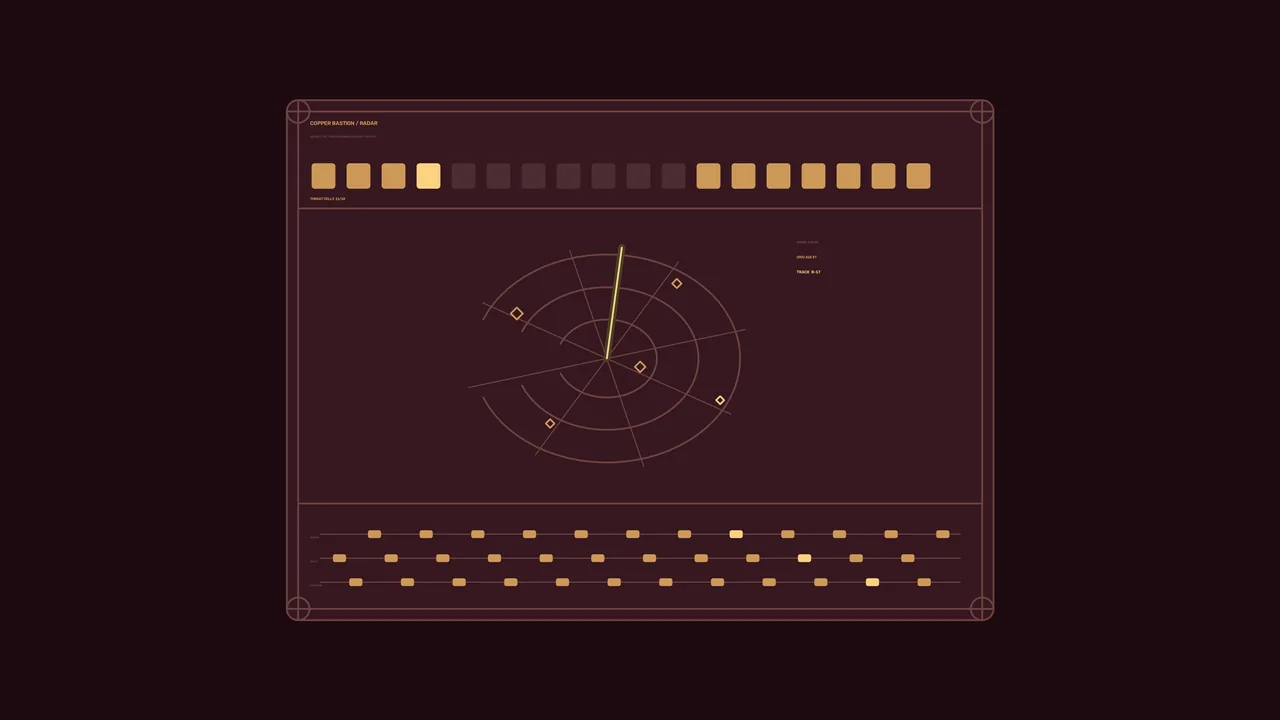 Sci-Fi Radar Monitoring HUD Dashboard 4K Wallpaper