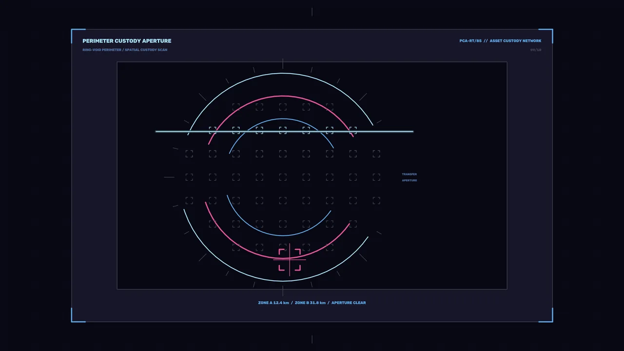 Futuristic Perimeter Aperture HUD 4K Wallpaper
