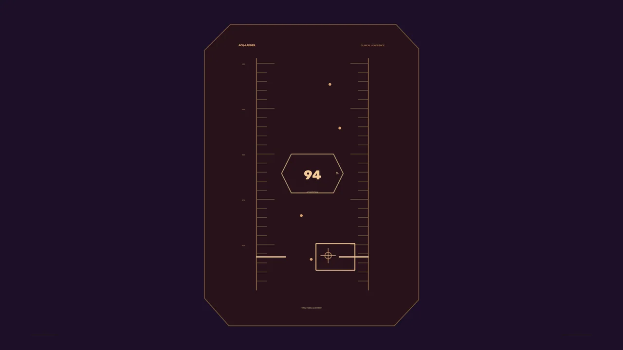 Amber 94% Readout HUD Interface on Dark Purple 4K Wallpaper