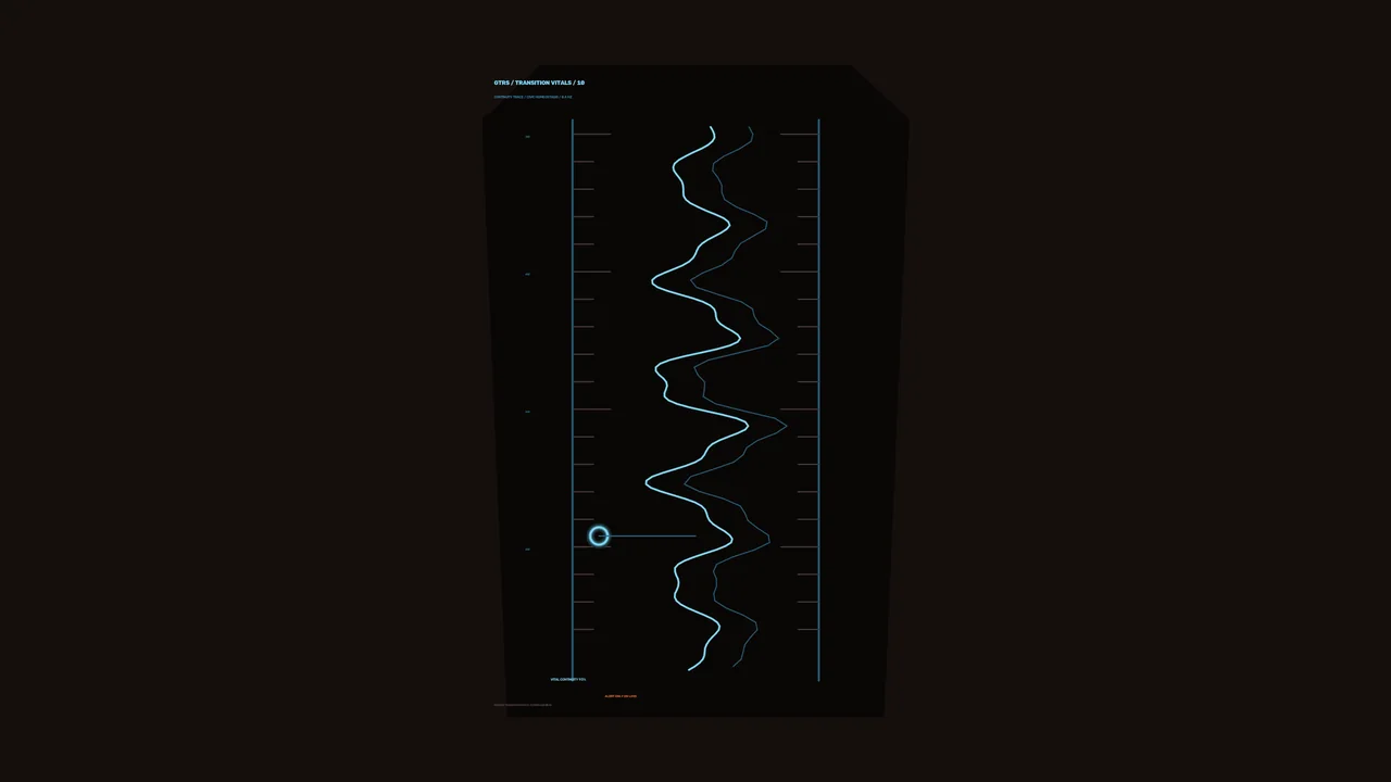 Cyan Waveform Telemetry HUD 4K Sci-Fi Wallpaper