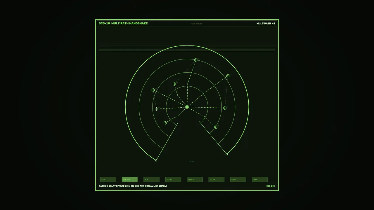 Green Multipath Communication Signal Radar HUD 4K Wallpaper