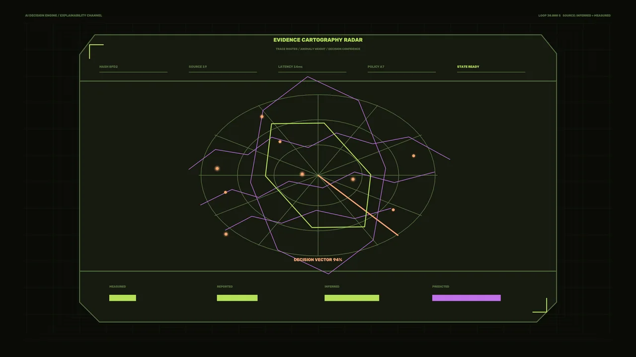 Evidence Cartography Radar HUD 4K Sci-Fi Wallpaper