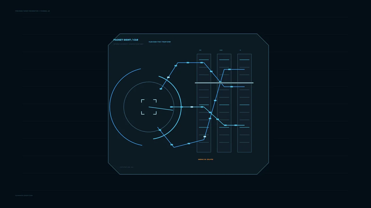 Sci-Fi Target Recognition HUD Wallpaper with Radar Reticle and Telemetry Graph